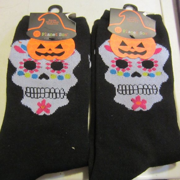 planet sox Accessories - Sugar Skull socks two pairs size 4-10 shoe size